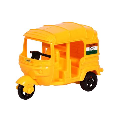 Buy fovro® Toys Pull Back Auto Rickshaw Toy Model with Handle Toy for ...