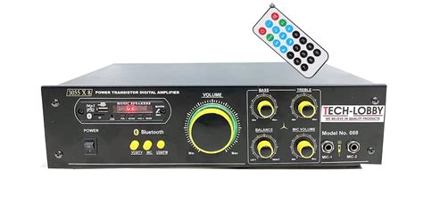 Tech-lobby® Sterio Sound 5500 watt p.m.p.o Amplifier with Recording ...