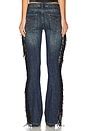 Jaded London Fringe Cooper Jeans in Dark Wash | REVOLVE
