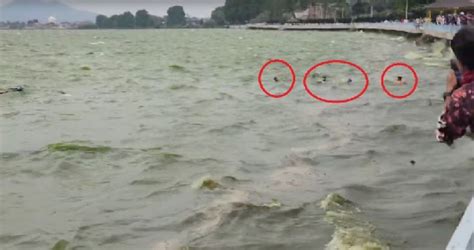 Major accident Dal Lake Srinagar Shikara overturned due strong wind ...