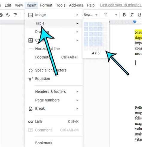 How to Make a Table in Google Docs | CitizenSide