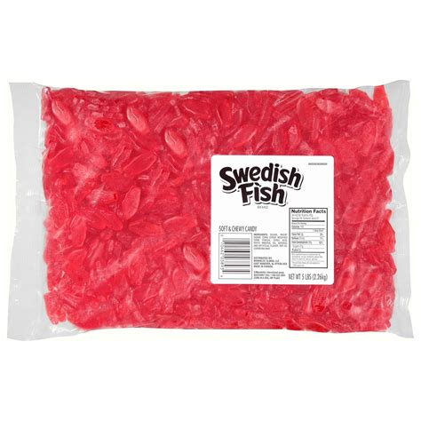 Amazon.com: SWEDISH FISH Mini Soft & Chewy Candy, Bulk Candy, 5 lb ...