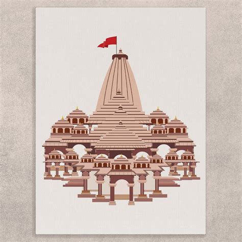 Beautiful Ram Mandir Wall Decor Canvas Art - Magicdecor®