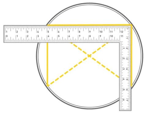 Image result for How to Find Center of Circle Using Square