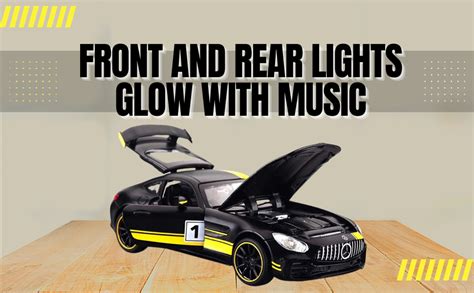 Easytobuy Amg Gtr Diecast Metal Pullback Toy Car With Openable Doors ...