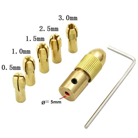 Mini Drill Chuck WLXY DIY001(775) Drill Center Shaft with Chuck 0.5 MM ...