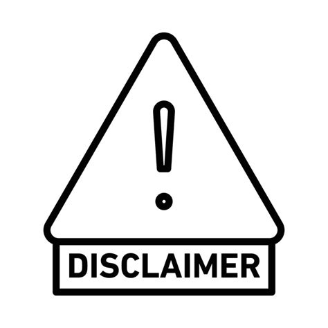 Disclaimer icon outline set sign | Premium Vector