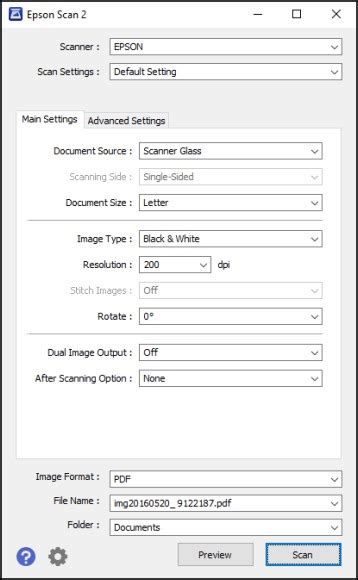 Using Epson Scan 的图像结果