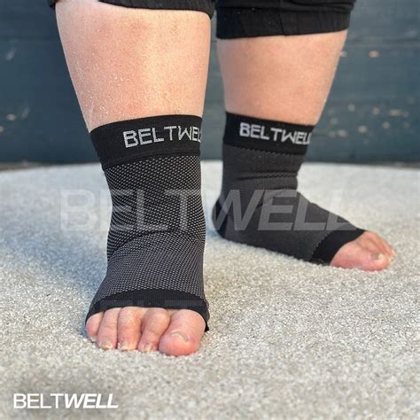 Beltwell® - Plus-Size Foot & Ankle Compression Socks For Swelling (2 p — Beltwell