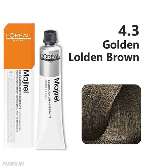 Buy L'oreal Professionnel Paris Majirel - 4.3 (Golden Brown) (50ml ...