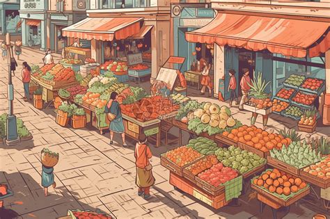 Market 卡通图 的图像结果