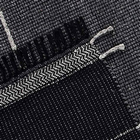 Hutton Black Flatweave Tassel Runner 2x7 | At Home