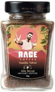 RAGE Flavoured Instant Coffee | Vanilla Velvet Silk Blend 50 GMs | 100% ...