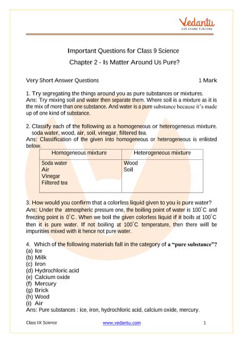 Class 9 Chapter 2 MCQ Science 的图像结果