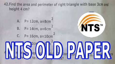 Image result for NTS Test Paper