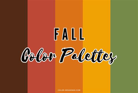 30 Fall Color Palettes for Earthy Designs | Color Meanings