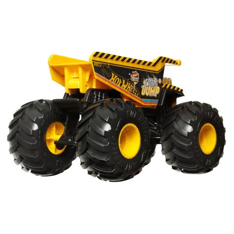 Buy Hot Wheels 1:24 Scale Oversized Monster Truck Gotta Dump Die-Cast ...