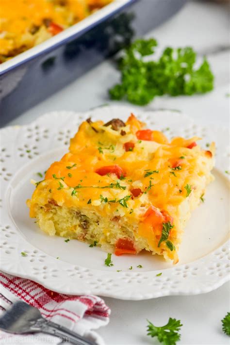 Easy Hash Brown Egg Casserole Recipe | Breakfast Comfort Food