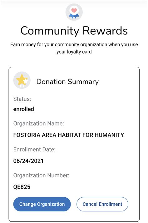 Kroger Community Rewards