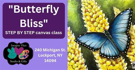 2/16: 1-4pm - Butterfly Bliss step by step canvaa, Imagine That Studio ...