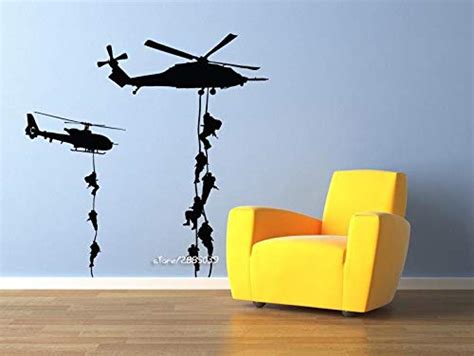 Buy Gadgets Wrap Military Helicopter Vinyl Wall Stickers Troopers ...
