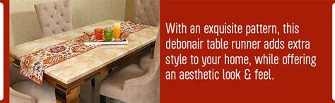 Buy Bilberry Furnishing By Preeti Grover Dining Table Runner, Printed ...