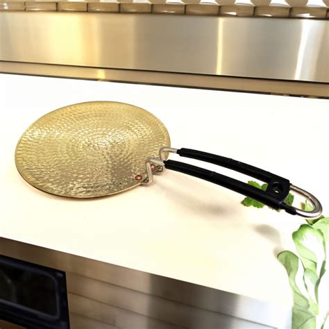 Brass Roti Tawa 10" Half-Hammered | Sustainable & Durable Cookware