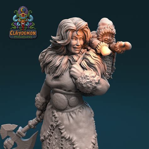 Gudrun the barbarian mother 3D model 3D printable | CGTrader