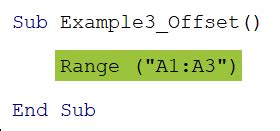 Image result for Excel VBA Range.offset Examples