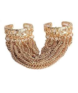 Cinderella Collection By Shining Diva Gold Metal Double Finger Rings ...