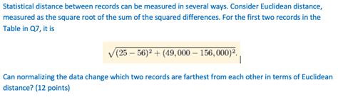 Image result for Statistical Distance Examples