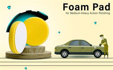 ISC Soft Buff Rotary Foam Polishing Pad (7 inch) Foam Pad for Medium ...