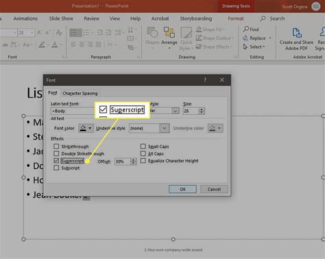 Image result for How to Write Footnote in PPT Subscript
