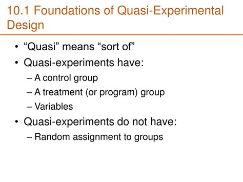 PPT - Quasi-Experimental Design PowerPoint Presentation, free download - ID:8812642