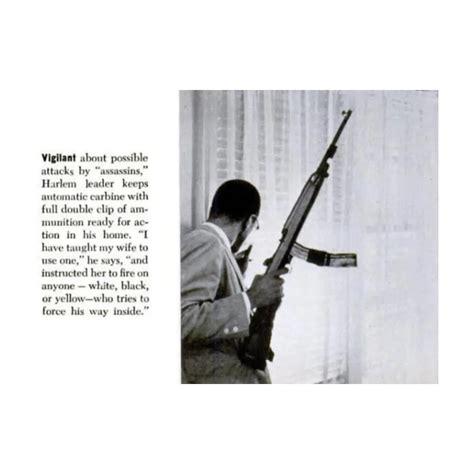 @hardtokill | Malcolm X holding an M1 Carbine and peering out of his ...