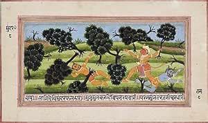 Tallenge - Hanuman Fighting The Demons in The Garden of Lanka - Rajput ...