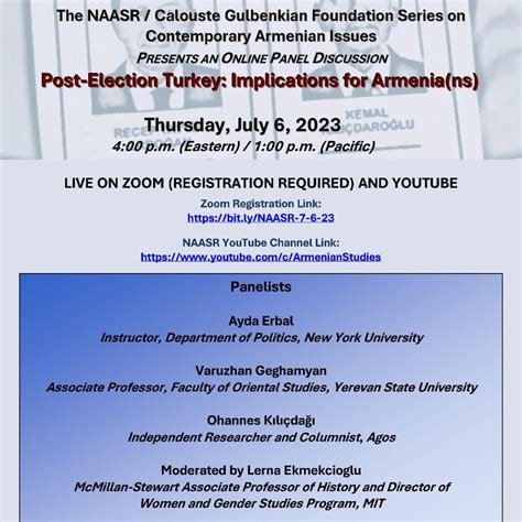 National Association for Armenian Studies and Research on LinkedIn: Join us today, Thursday ...