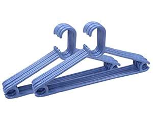 Heart Home Plastic 12 Pieces Hanger Set for Wardrobe (Purple ...