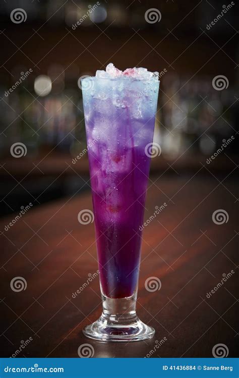 Purple Rain cocktail stock photo. Image of people, still - 41436884