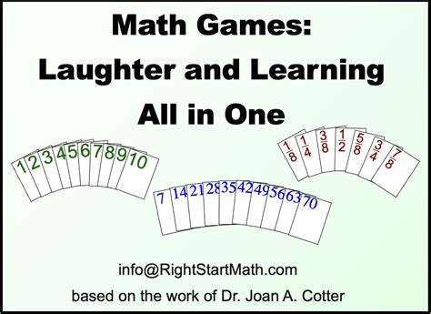 Math Games: Laughter and Learning All in One - RightStart™ Mathematics ...