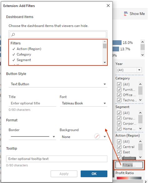 Image result for Adding Filters in Containers Tableau