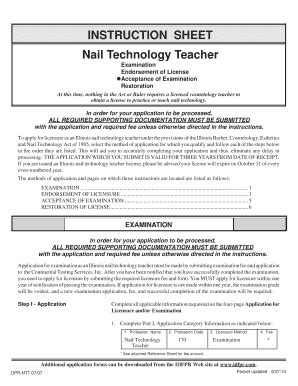 Fillable Online Nail Technology Teacher Fax Email Print - pdfFiller