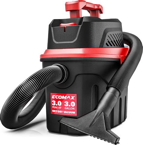 Amazon.com: ECOMAX Small Shop Vacuum Wet/Dry 3 Gallon, 3 Peak HP, Small ...