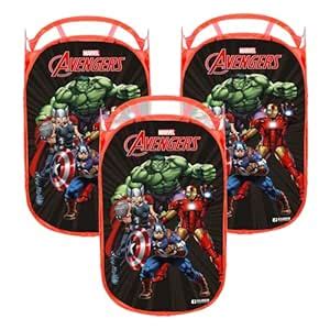 Kuber Industries Laundry Basket | Marvel Avengers Net Foldable Laundry ...