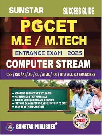 Buy PGCET Exam 2025 M.E/M.Tech Computer Science Engineering Book Online ...
