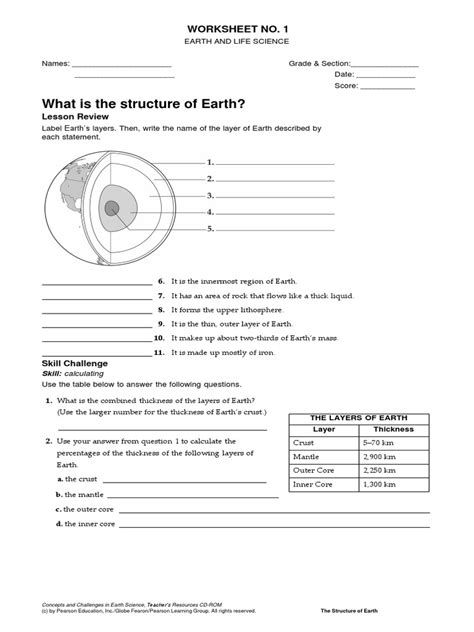 Earth Science Worksheets | Download Free PDF | Rock (Geology) | Soil