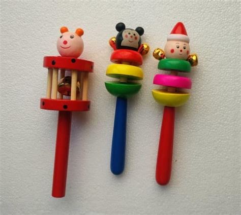 Decorpetal Premium Wooden Baby Rattle Toy | Safe & Eco-Friendly ...