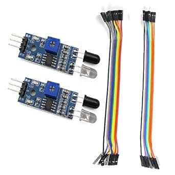 Satguru 2 Pcs IR Proximity Sensor with 6 Pcs Male to Male & Female ...