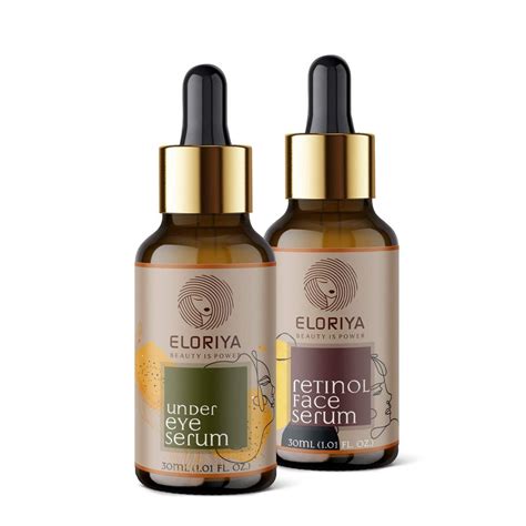 ELORIYA Under Eye Face Serum 30 Ml and Retinol Face Serum 30