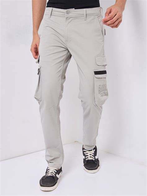 Killer Men Grey Solid Cargo – Killer Jeans